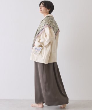 AMERICAN HOLIC ペイントデニムカバーオールジャケット White