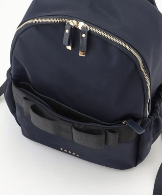 TOCCA 【撥水】RIBBON BRICK BACKPACK バックパック ネイビー系