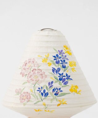 ちょうちん堂 【あかり道】〈手書絵付〉小花竜胆 ちょうちん ライト ホワイト