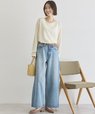 AMERICAN HOLIC ラウンドカットシアープルオーバー Light Yellow