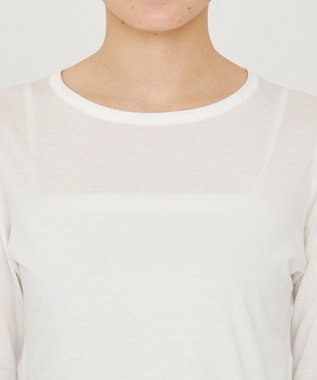 uncrave アルビニスタシフォン ボートネック カットソー（uncrave STANDARD） オフ