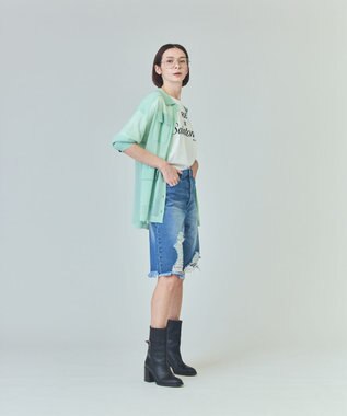 GRACE CONTINENTAL カバーオールシアージャケット ミント