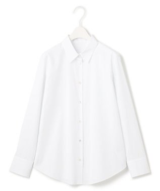 ICB 【洗える】コットンナイロンシャーティング ベーシックシャツ オフホワイト系