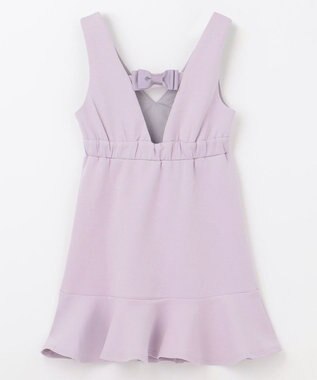 組曲 KIDS 【150-160㎝】ダンボールニット ジャンスカ ライラック系