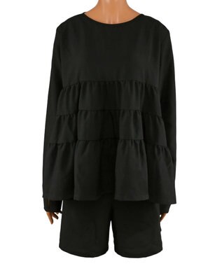 San-ai Resort（三愛水着楽園） 【WEB限定】5点セット キャップ付きUVカットタンキニ+ティアードラッシュセット水着【BeachQueen(ビーチクイーン）】 ベージュ