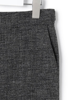 ICB L 【先行予約】ミックスブッチャー クロップドパンツ ブラック×オフホワイト