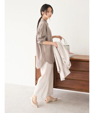 CRAFT STANDARD BOUTIQUE ポリトロイージーパンツ Gray Beige