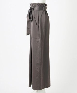 23区 【GOLD LABEL】コンパクトコットン ラップスカート グレー