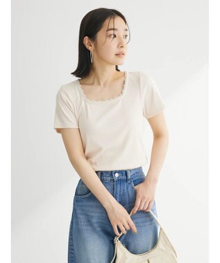 Green Parks ・ＳＵＧＡＲ　ＳＰＯＯＮ　パールスクエアプルオーバー Light Beige