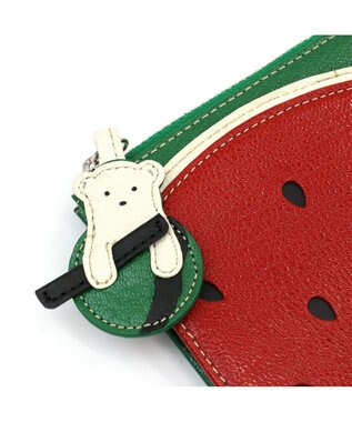 IBIZA フルータス　やぎ革　マルチケース（スイカ） 赤