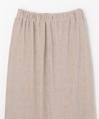 ANY L 【ウエストゴム】シュリンクベロアスカート ベージュ