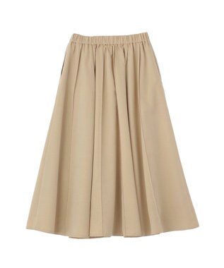 Green Parks ＳＥＴ２点スキッパーブラウス＋プリーツスカート Beige