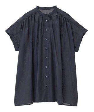 AMERICAN HOLIC イージーケア 接触冷感フレンチスリーブギャザーシャツ Black