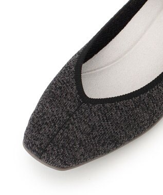 steppi 【洗える/撥水】 トリムスクエア パンプス ダークグレー