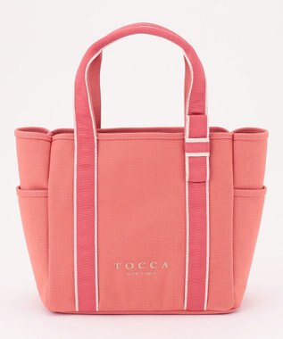 TOCCA POINT OF RIBBON CANVASTOTE キャンバス トートバッグ ピンク系