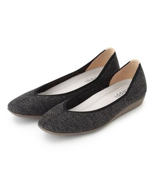 steppi 【洗える/撥水】 トリムスクエア パンプス ダークグレー