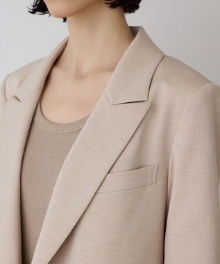 GRACE CONTINENTAL スラブストレッチテーラージャケット ベージュ
