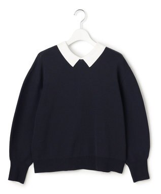23区 【先行予約/WEB&一部店舗限定】バイカラーデザイン 2WAY ニット ネイビー系