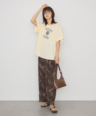 AMERICAN HOLIC シャーリングプリントTシャツ Light Yellow