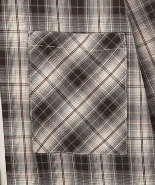 CRAFT STANDARD BOUTIQUE レイヤードライクチェックシャツ Brown