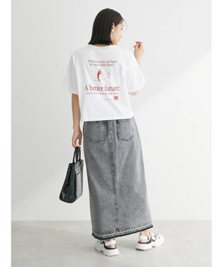 Green Parks ■別注ＲＵＳＳＥＬＬ　ＡＴＨＬＥＴＩＣ　ショート丈ｐｔＴ Off White