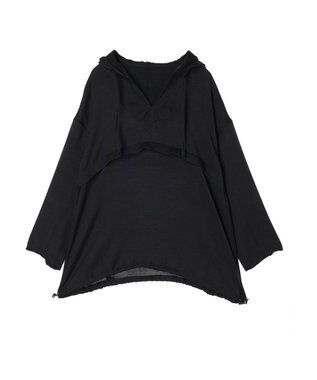 earth music&ecology シアーアノラック Black