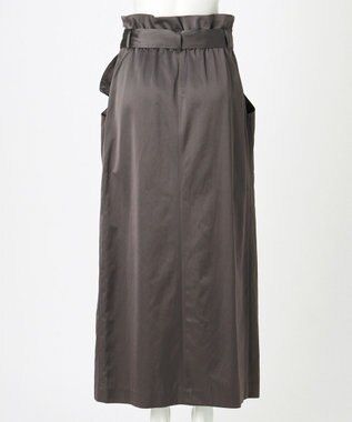 23区 【GOLD LABEL】コンパクトコットン ラップスカート グレー