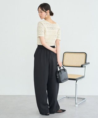 earth music&ecology クロエシェボディニットスーツ Ivory