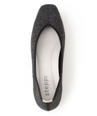 steppi 【洗える/撥水】 トリムスクエア パンプス ダークグレー