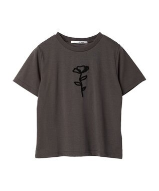 Green Parks ・ＲＡＹ　ＣＡＳＳＩＮ　フラワーサガラ刺繍Ｔシャツ