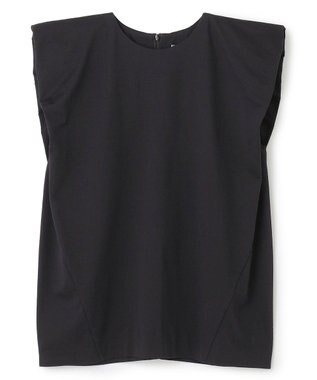 BEIGE， 【洗える】SCALA / コットンリネンボリュームスリーブトップス Black