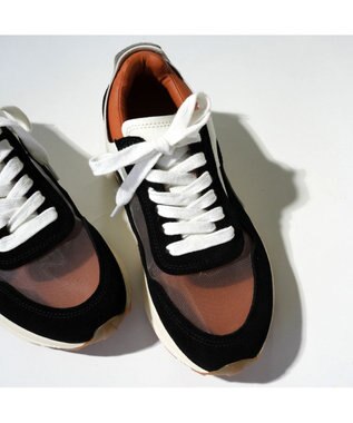 MODE ET JACOMO <carino>シースルー厚底スニーカー ブラックコンビ