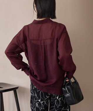 AMERICAN HOLIC ラスターシアーシャツ Charcoal Gray