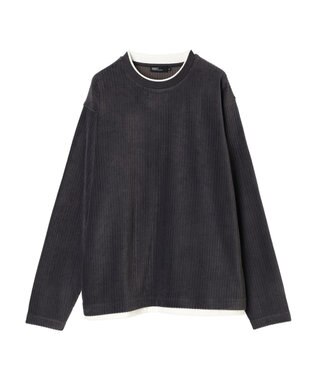 CRAFT STANDARD BOUTIQUE カットコールフェイクレーヤードプルオーバー Charcoal Gray