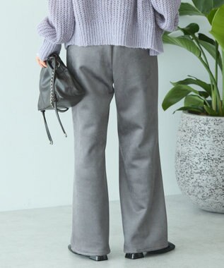 AMERICAN HOLIC ヌバック調ベイカーフレアパンツ Gray