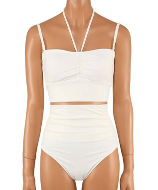 San-ai Resort（三愛水着楽園） 【SALE】トップス付き3点セット水着　9M　【San-ai Resort（サンアイリゾート）】 ホワイト