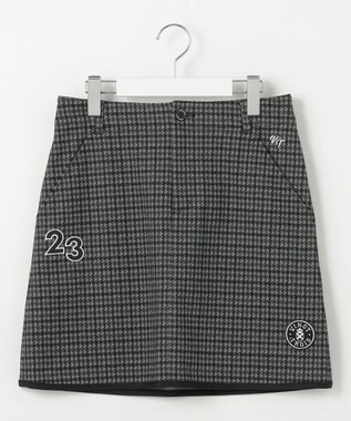 23区GOLF 【WOMEN】ガンクラブチェックプリントスカート ブラック系3