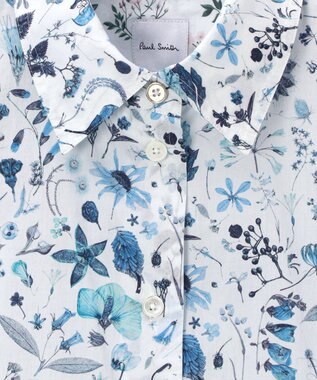 Paul Smith リバティプリント 半袖シャツ ブルー