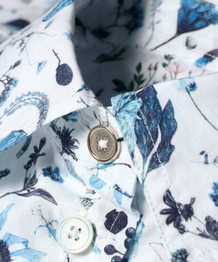 Paul Smith リバティプリント 半袖シャツ ブルー