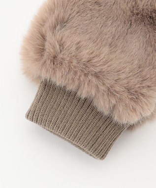 ANY リブニットハンドグローブ モカ