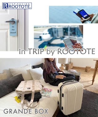 ROOTOTE 1162【大容量:キャリーケース装着可能】SC.グランデボックス.グリスン-A 01：ベージュ