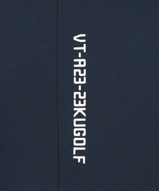 23区GOLF 【WOMEN】【吸水速乾】フレアスリーブ モックネックシャツ ネイビー系