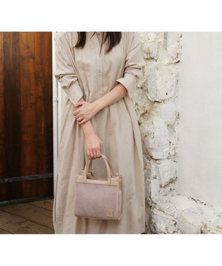 Regalo Felice 【水に強いスエード調素材 / 2way】ショルダー / REGALO LBE(ピンクベージュ×ベージュ)