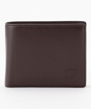 J.PRESS MEN 【MORPHO×J.PRESS】シープゴート 二つ折り財布(ベロ・小銭入れ付き札入) ダークブラウン系