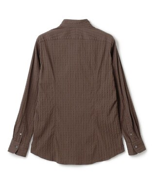 JOSEPH HOMME トリックジャガード　ウイングカラーシャツ キャメル系