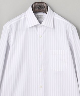 GOTAIRIKU 【形態安定】PREMIUMPLEATS_セミワイドカラー _通年ドレスシャツ(25年秋冬限定色) ブルー系1