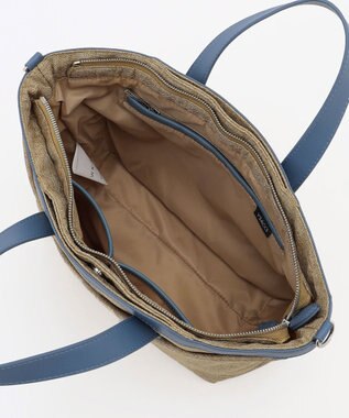 Y'SACCS リネンライク　イニシャルトート　Sサイズ ベージュ