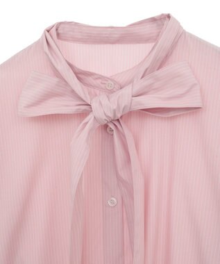 earth music&ecology 2wayボウタイブラウス Stripe