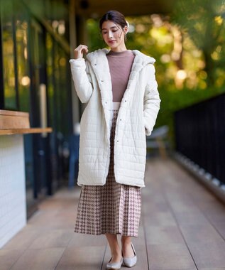 Tiaclasse 【2WAY】エコファーキルティングリバーシブルコート ベージュ