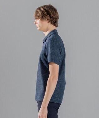 JOSEPH HOMME 【WEB限定商品】トップヘリンボンジャージー　スキッパー ネイビー系